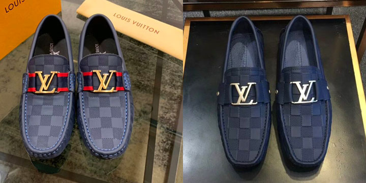 Giày sneaker Louis Vuitton màu trắng dây buộc super fake 11