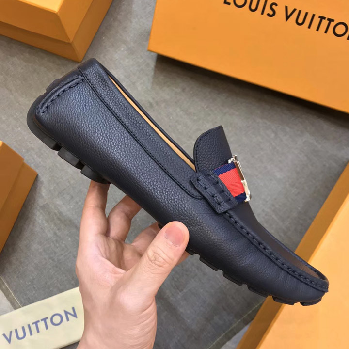 Giày mọi nam Louis Vuitton màu xanh đậm