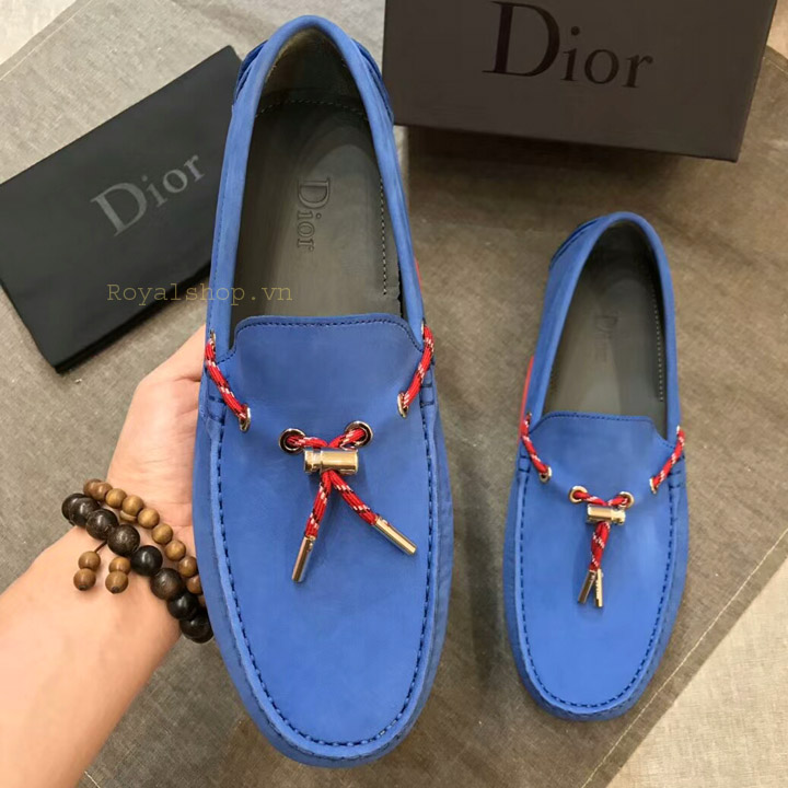 Trên tay giày Dior nam thắt nơ DIGN882