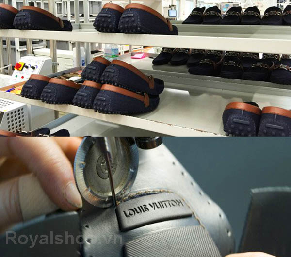 Quy trình chế tạo một đôi giày lười nam Louis Vuitton