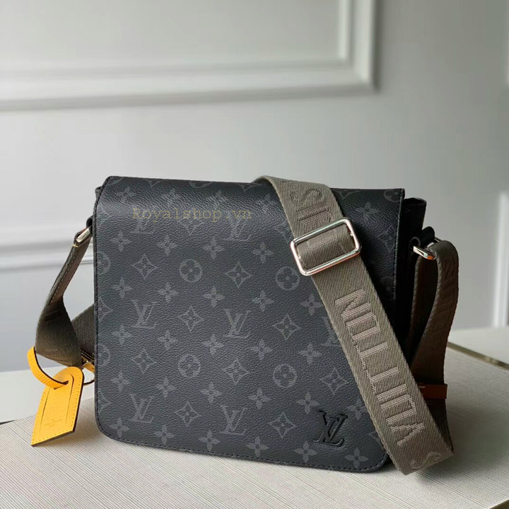Túi đeo chéo Dior chi tiết Christian Dior màu xám đen khóa đen Siêu Cấp   Onemenluxury