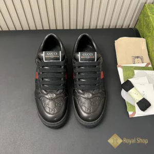 Giày Screener unisex Gucci màu đen siêu cấp 2024