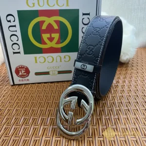 Thắt lưng Gucci nam siêu cấp màu đen BGC07158