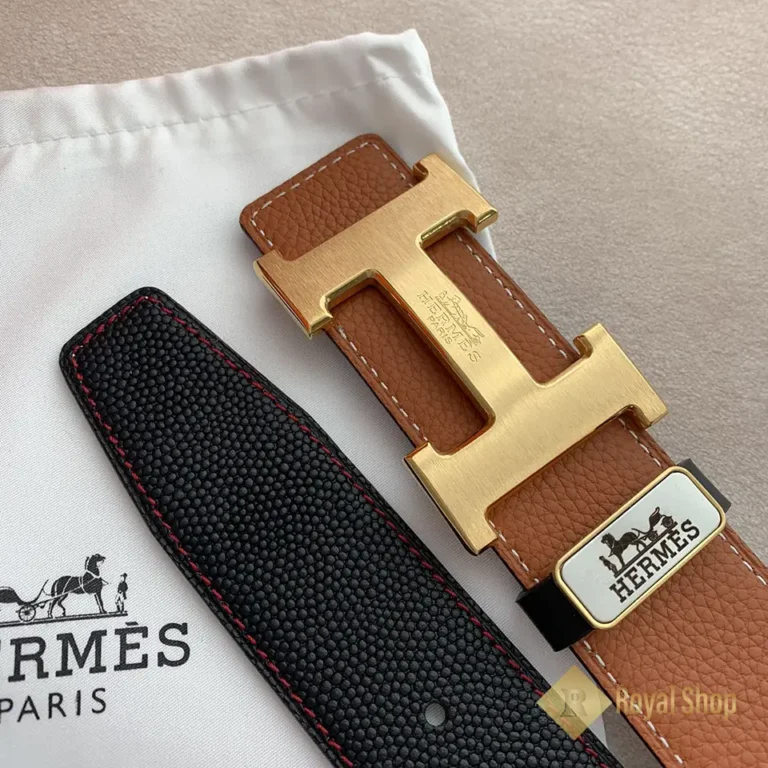 Trước và sau mặt dây lưng nam Hermès BHM07107