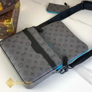 Túi Trio Messenger Monogram Eclipse mặt sau M11648