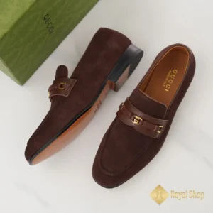 Chi tiết Giày Gucci nam đế cao loafer with Interlocking JGC08126