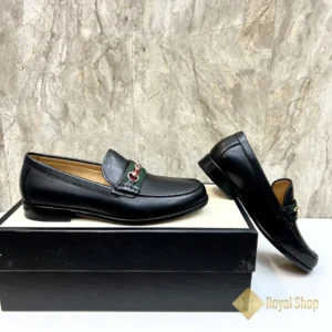 Form Giày lười Gucci nam đế cao loafer Horsebit JGC080811