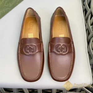 Giày Gucci nam đế bệt Interlocking G Driver Brown 082809