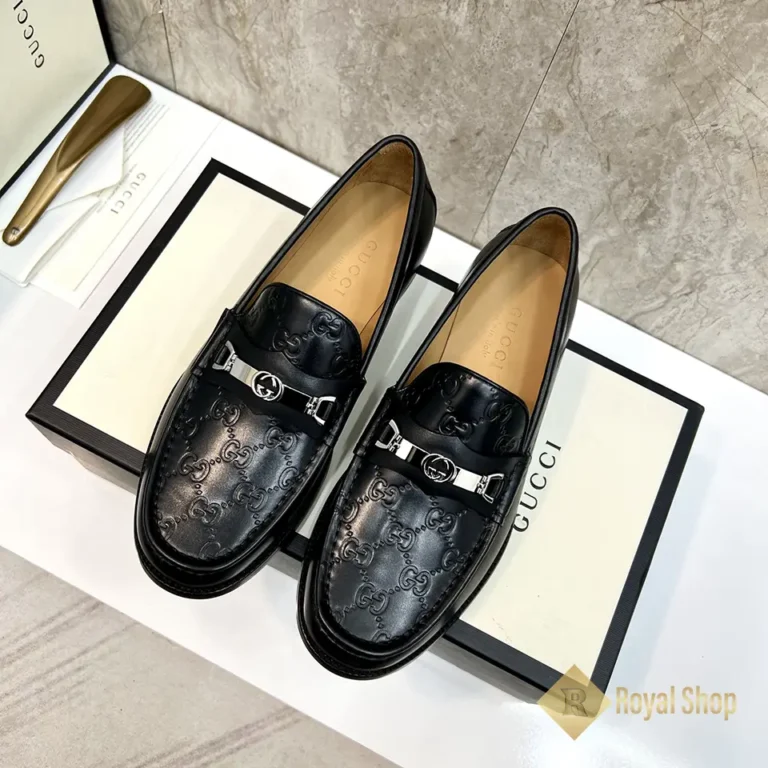 Giày lười Gucci đế cao loafer Horsebit JGC08084