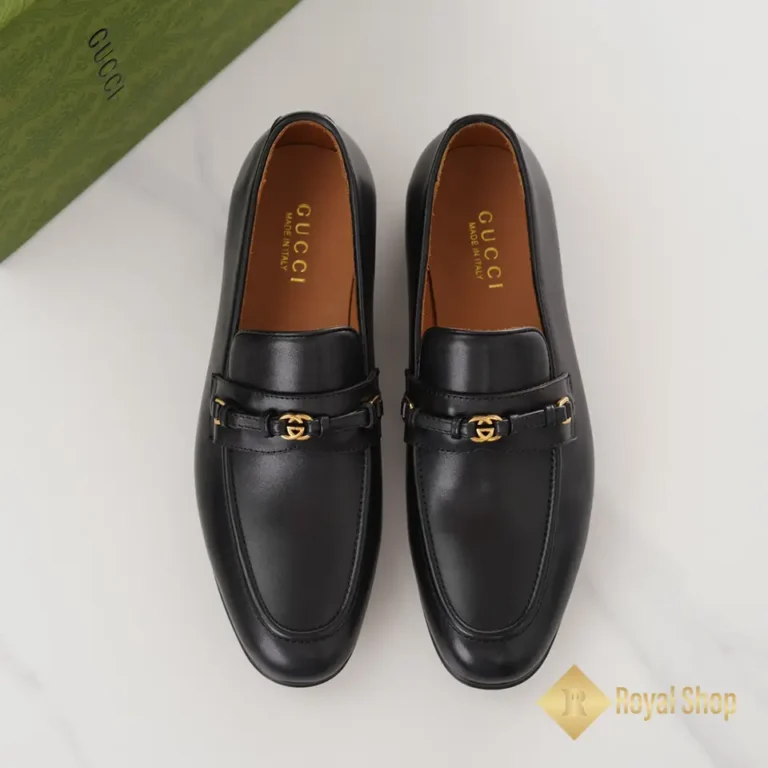 Giày lười Gucci nam đế cao Loafer With Interlocking JGC08122