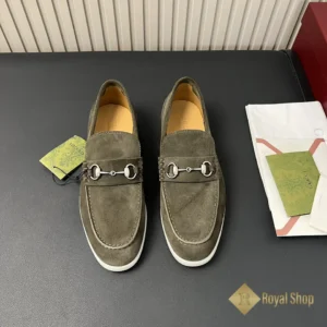 Giày lười Gucci nam đế cao loafer Horsebit G-782672