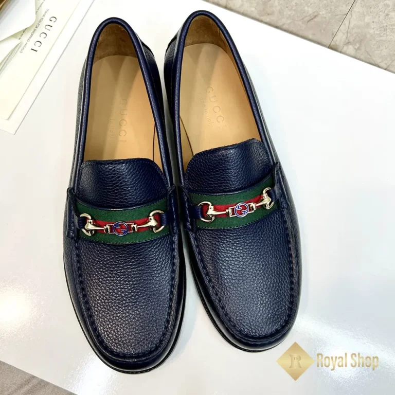 Giày lười Gucci nam đế cao loafer Horsebit JGC08087