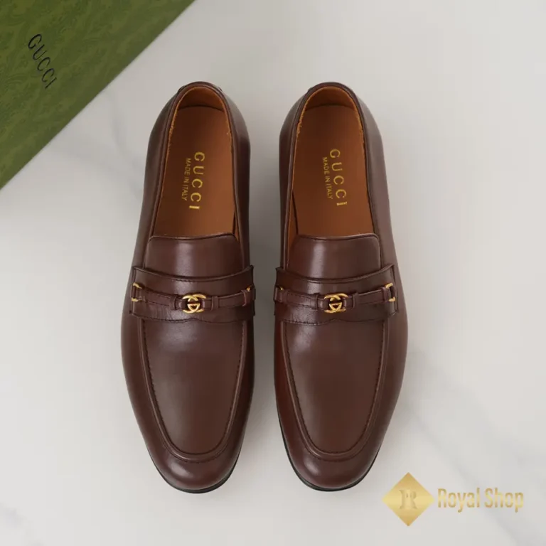 Giày lười Gucci nam đế cao loafer with Interlocking JGC08125