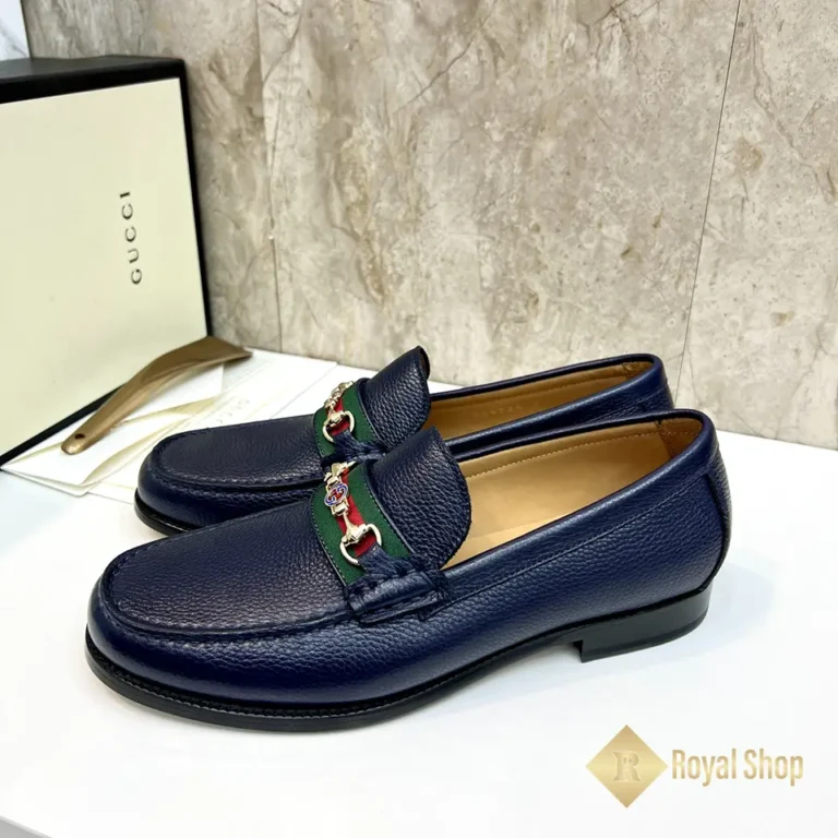 Góc nghiêng Giày Gucci nam đế cao loafer Horsebit JGC08087