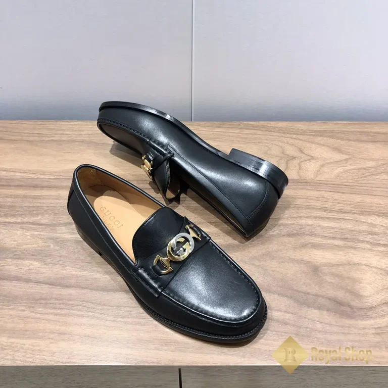 Góc nghiêng Giày Gucci nam đế cao loafer with Interlocking JGC08133