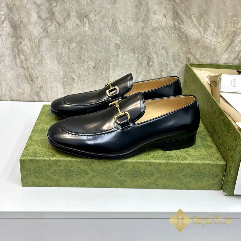 Góc nghiêng Giày lười Gucci nam đế cao Jordaan leather loafer JGC08132