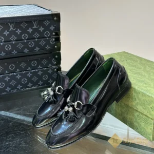 Góc nghiêng Giày lười Gucci nam đế cao Jordaan loafer JGC08062