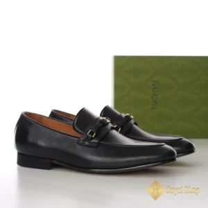 Góc nghiêng Giày lười Gucci nam đế cao Loafer With Interlocking JGC08122