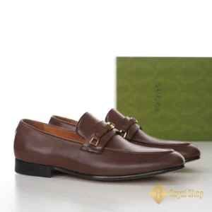 Góc nghiêng Giày lười Gucci nam đế cao loafer with Interlocking JGC08125