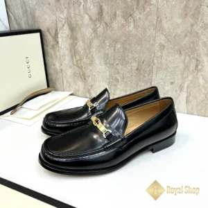 Góc nghiêng Giày nam Gucci đế cao loafer Horsebit JGC08089