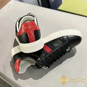 Gót Giày Gucci unisex Ace sneaker Black 757892 AACAG 1096