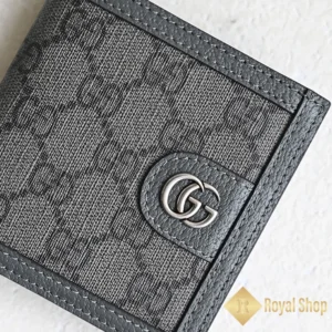 Hoạ tiết GG supreme trên da Ví ngắn Gucci nam Ophidia GG 732016