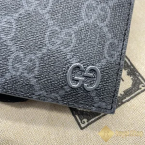 Logo GG Ví nam Gucci GG Supreme with bordeaux interior B-768243