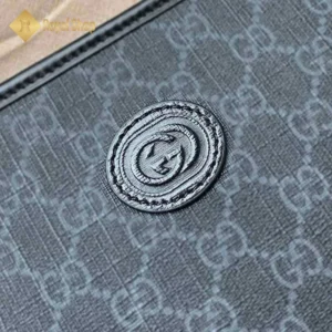 Logo Túi Clutch Gucci nam 672956 màu đen