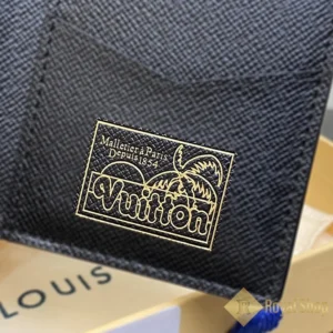 Logo trên da Ví ngắn nam LV Pocket Organizer M83498