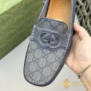 Mũi Giày Gucci nam đế bệt Interlocking G Driver Grey 082808