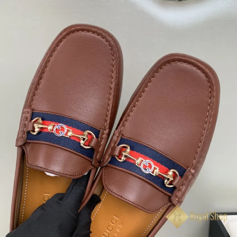 Mũi Giày lười Gucci nam đế bệt mocassin Driver JGC08081