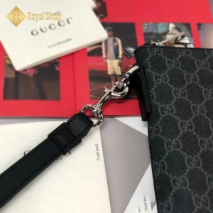 Quai đeo Clutch Gucci nam màu đen style 523603