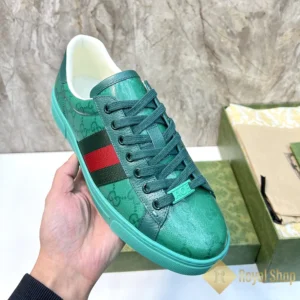 Trên tay Giày Gucci nam Ace sneaker 082802