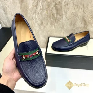 Trên tay Giày Gucci nam đế cao loafer Horsebit JGC08087