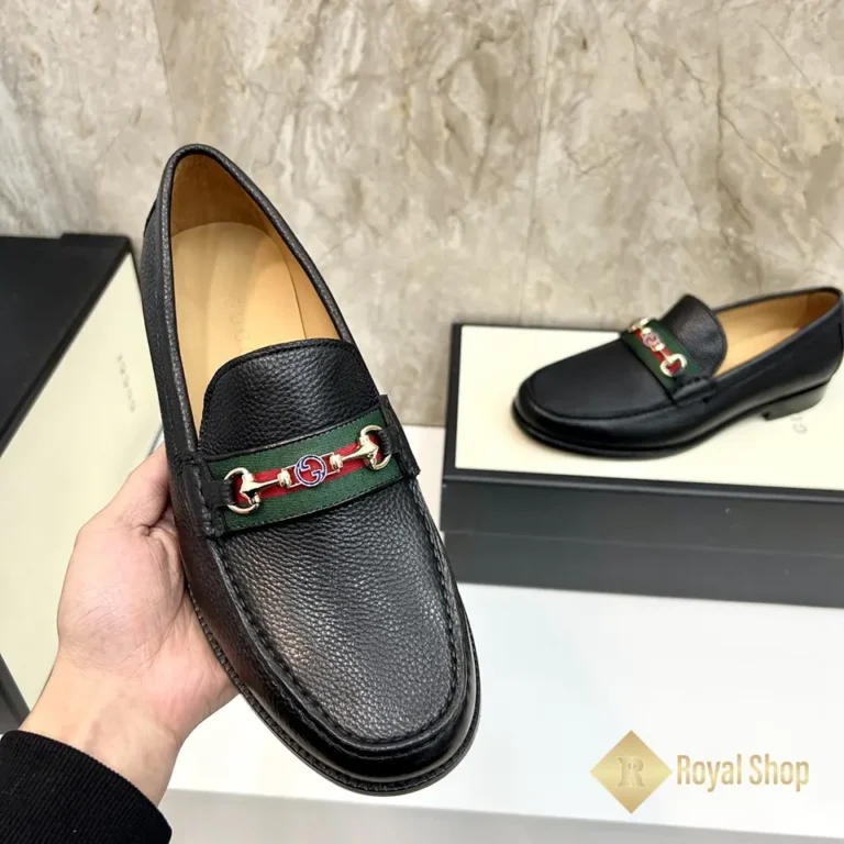 Trên tay Giày lười Gucci nam loafer Horsebit JGC08086