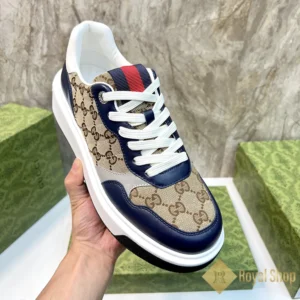 Trên tay Giày nam Gucci sneaker GG Trainer Grey GC082905