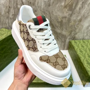 Trên tay Giày nam Gucci sneaker GG Trainer White GC082906