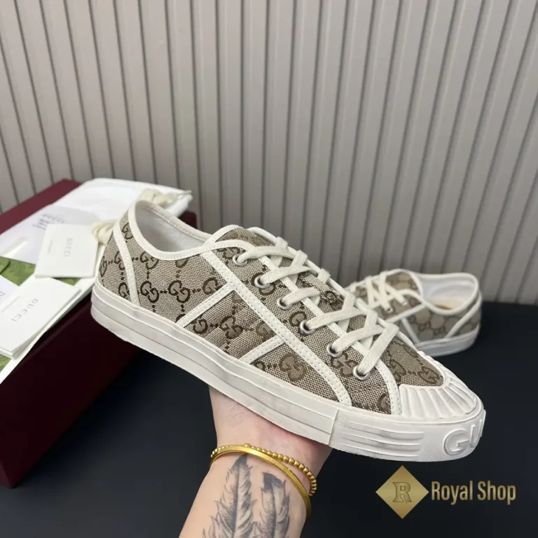 Trên tay Giày nam Gucci sneaker Lido G-786382