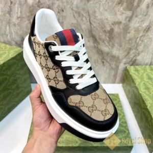 Trên tay Giày thể thao Gucci nam sneaker GG Trainer Black GC082906