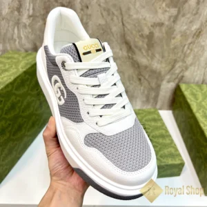 Trên tay Giày thể thao Gucci nam sneaker GG Trainer Grey GC082907