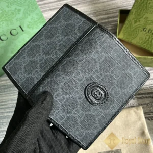 Trước và sau Ví nam Gucci ngắn Interlocking G Gr722601