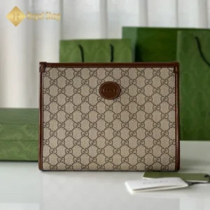 Túi Clutch Gucci nam Interlocking 672956 màu be