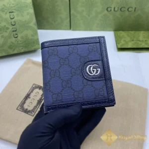 Ví ngắn Gucci nam Ophidia GG màu xanh 732016