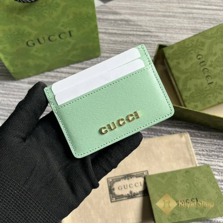 Ví nữ Gucci Script màu xanh lá 773428