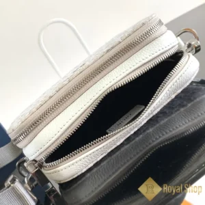 Bên trong Túi nam Dior đeo chéo Zipped Pouch màu trắng DR22412-1