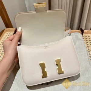 Bên trong Túi nữ Hermes Constance 19cm ck10màu trắng