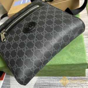 Đáy Túi Gucci nam GG Supreme small Messenger màu xám GC681021