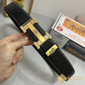 Dây nịt Hermes nam BHM092403 khoá vàng