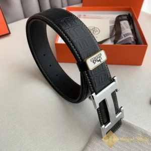 Dây nịt Hermes nam màu đen BHM092405 bản đẹp 2024