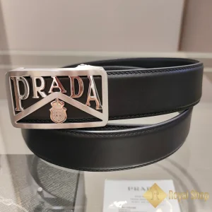 Dây nịt Prada nam bản đẹp khoá trắng BPR092715V